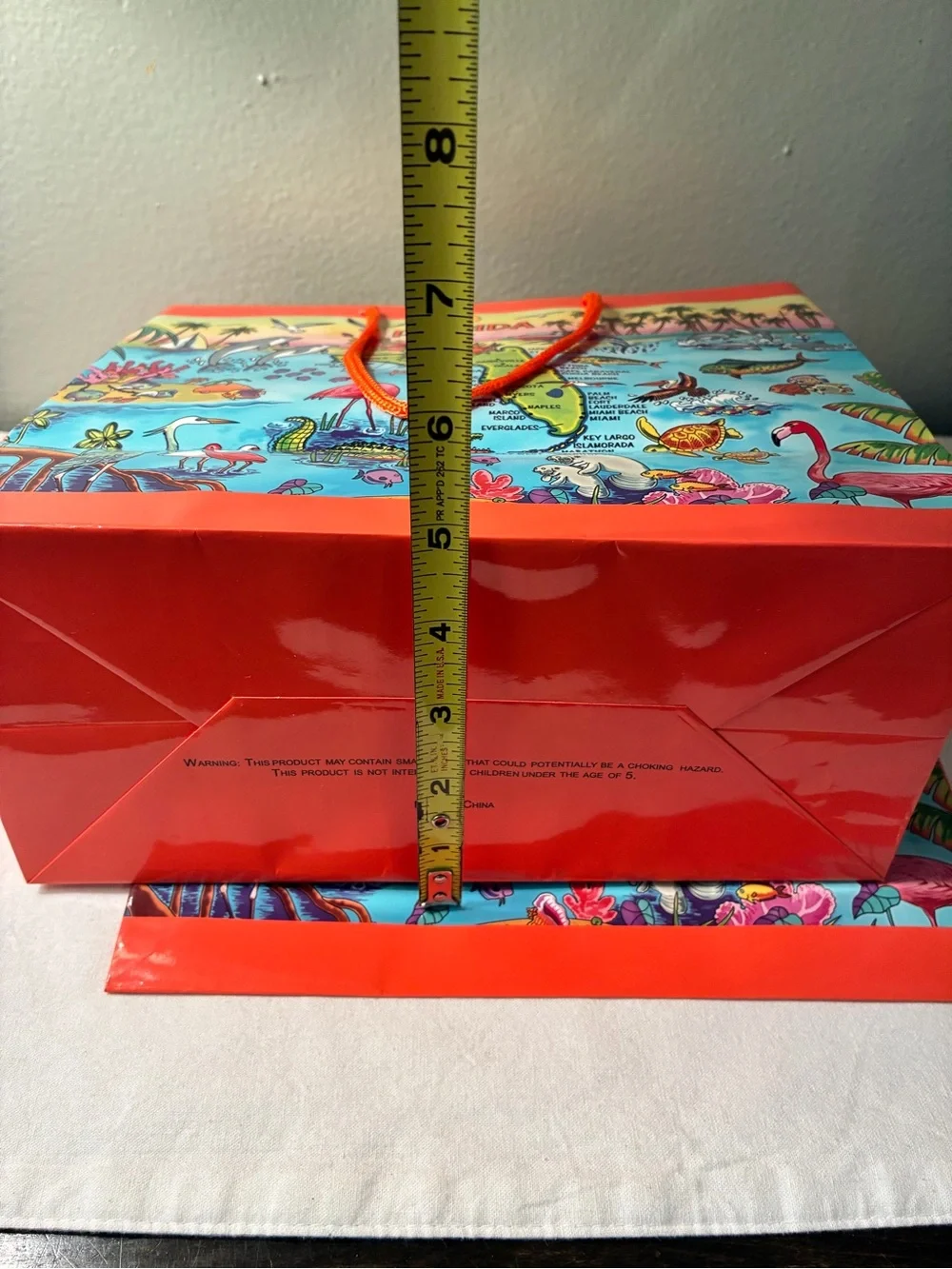 Set of 3 State of Florida High Quality Gift Bags with Tags NEW Florida Gators